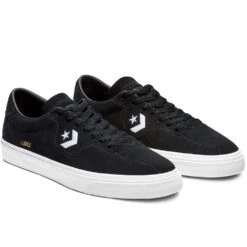 Converse Louie Lopez Pro Ox Suede Shoes - Black / White -Baker Store 163261C shot2