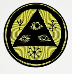 Welcome Skateboards - Talisman Logo Sticker - Yellow