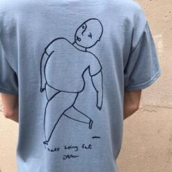 Into The Wild Skateboards Pontus Alv 'Fat' Tee - Light Blue -Baker Store 642f66f3 e2ad 4e5e 8c29 ee58853fb712