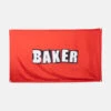 Baker Skateboards Brand Logo Flag - Red -Baker Store BakerSkateboardsBrandLogoFlagRed