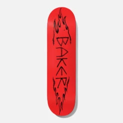 Baker Skateboards Hawk Red Feathers Skateboard Deck - 8.125