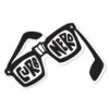 Black Label Skateboards Curb Nerd Sticker -Baker Store Black label curb nerd sticker