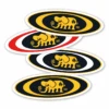 Black Label Skateboards - Elephant Logo Oval Medium Sticker -Baker Store BlackLabel OvalElephant Stickers
