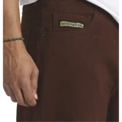 DC Skateboarding Worker Baggy Jeans - Coco Overdye -Baker Store DC apparel worker baggy denim dark brown 3