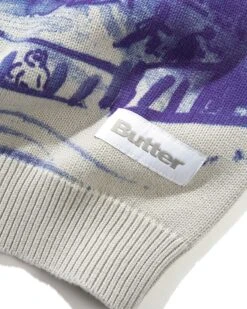 Butter Goods Davide Knit Sweater - Grey -Baker Store DavideKnitSweaterGrey4