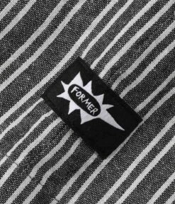 Former Reynolds Stripe Short Sleeve Shirt - Black -Baker Store FORMER Q1.25 Fsh 25108 ReynoldsStripeSsShirt Black 7