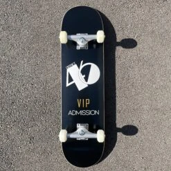 District 46 VIP Black Complete Skateboard - 8.125