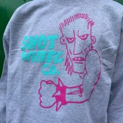 Snot Wheel Co Crew Neck Sweatshirt - Grey -Baker Store IMG 2992