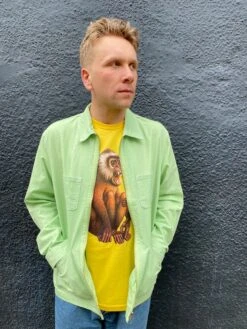 Converse Utility Zip Front Shirt - Spring Green -Baker Store IMG 3266