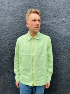 Converse Utility Zip Front Shirt - Spring Green