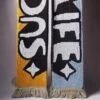 Kid Acne "Such Is Life" Limited Edition Scarf - Mustard Yellow/Dusty Blue -Baker Store KA SUCHISLIFE scarf YB 1200 1