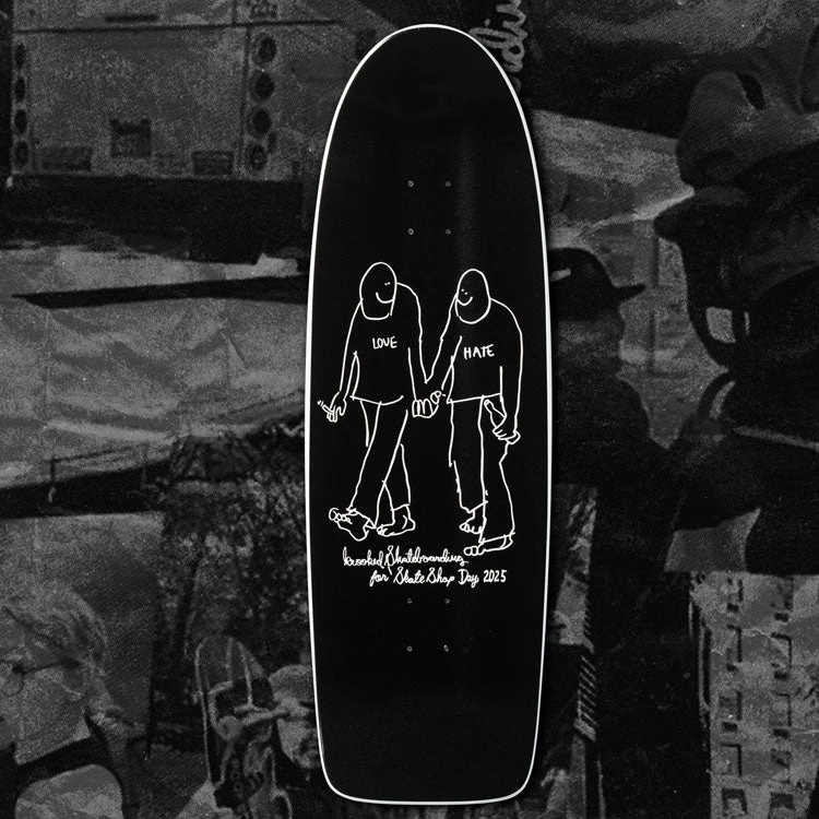Krooked X Skate Shop Day 2025 Hate Beamer Skateboard Deck Pearl Black / White - 10.75 4 Krooked X Skate Shop Day 2025 Hate Beamer Skateboard Deck Pearl Black / White - 10.75 - Image 2