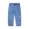 Cash Only Logo Baggy Denim Jeans - Washed Indigo -Baker Store LogoBaggyDenimJeansWashedIndigo1