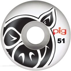Pig Head Natural Skateboard Wheels - 51mm