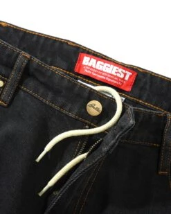 Butter Goods Santosuosso Denim Jeans - Washed Black (Orange Embroidery) -Baker Store SantosuossoDenimJeansWashedBlack4 1