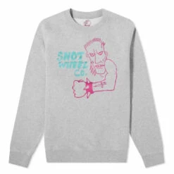 Snot Wheel Co Crew Neck Sweatshirt - Grey