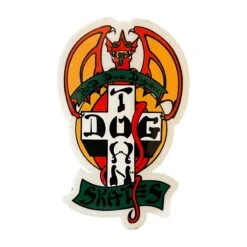 Dogtown Skateboards - Red Dog Dragon Medium Sticker