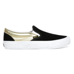 Vans X Shake Junt Slip-On Pro Shoes - Black/Metallic Gold/White