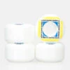 Wayward Wheels Waypoint Formula White/Yellow Skateboard Wheels - 52mm -Baker Store WaywardWheelsWaypointFormulaWhiteTealSkateboardWheels 52mm