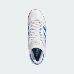 Adidas Skateboarding Busenitz Pro Skate Shoes - Cloud White / Blue Bird / Gold Metallic -Baker Store adidas busenitz white blue gold 2