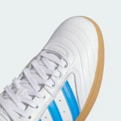 Adidas Skateboarding Busenitz Pro Skate Shoes - Cloud White / Blue Bird / Gold Metallic -Baker Store adidas busenitz white blue gold 4