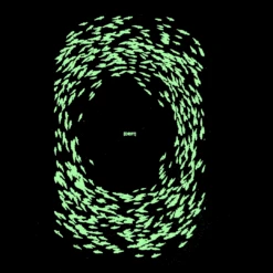 Atlantic Drift Fish-Glo-Tec T-Shirt - Black With Glow In The Dark Print -Baker Store atlantic drift fish glo tec t shirt black 4