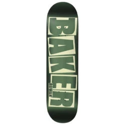 Baker Skateboards Rowan Zorilla Brand Logo Green Foil Skateboard Deck - 8.00"