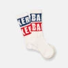 Baker Blue Block Socks - White -Baker Store baker skateboards blueblock socks white