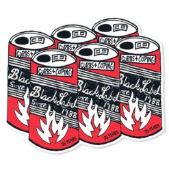 Black Label Skateboards 35 Years Six Pack Sticker