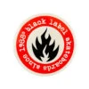 Black Label Skateboards - Flame Logo Small Sticker Black -Baker Store blflame 11