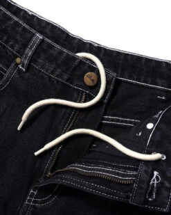 Butter Goods Scribble Denim Pants - Flat Black -Baker Store butter goods scribble denim flat black 4