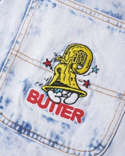 Butter Goods X The Smurfs Harmony Denim Pants - Bleach Dye Indigo -Baker Store buttergoodsxthesmurfsharmonydenimpantsbleachdyeindigo3