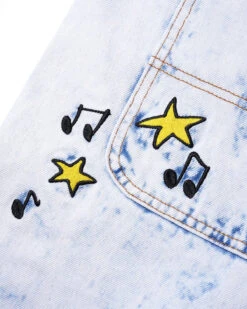 Butter Goods X The Smurfs Harmony Denim Pants - Bleach Dye Indigo -Baker Store buttergoodsxthesmurfsharmonydenimpantsbleachdyeindigo5