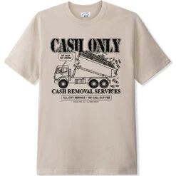 Cash Only Removal Tee - Sand