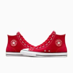 Converse CONS Chuck Taylor All Stars Pro Hi Skate Shoes - Red / White -Baker Store converse ctas red 6