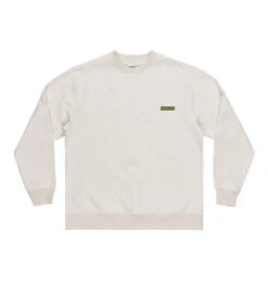 DC Skateboarding Patch It Sweatshirt - Snow Heather