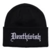 Deathwish Old English Beanie - Black -Baker Store deathwish skateboards old english beanie black 1