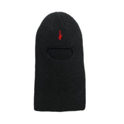 Deathwish Skateboards Gang Logo Red Face Mask - Black
