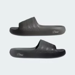 Adidas Skateboarding X Dime Ayoon Slides - Core Black / Vista Grey / Gold Metallic -Baker Store dime adidas ayoon 5