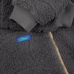 Dime MTL Coverstitch Sherpa Fleece - Charcoal -Baker Store dime mtl coverstich sherpa fleece charcoal 3