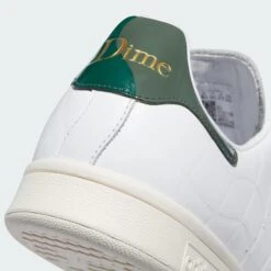 Adidas Skateboarding X Dime Stan Smith Skate Shoes - Cloud White / Collegiate Green / Green Oxide -Baker Store dime stan smith 8