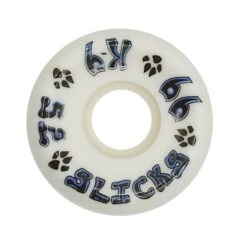 Dogtown K-9 Slicks Skateboard Wheels 52mm X 99a - White