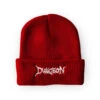 Dungeon Logo Beanie - Red / Glow In The Dark -Baker Store dungeon logo beanie red