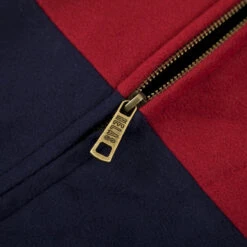 Helas Fan Jacket - Burgundy/Navy/Black -Baker Store fan jacket burgnavyblack 3