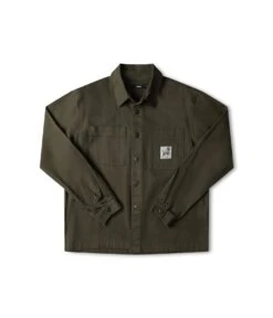 Former Daring Long Sleeve Overshirt - Deep Olive