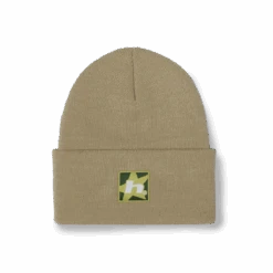 HUF Star Box Logo Beanie - Putty