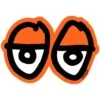 Krooked Skateboards - Eyes Sticker - Orange -Baker Store krooked eyes orange