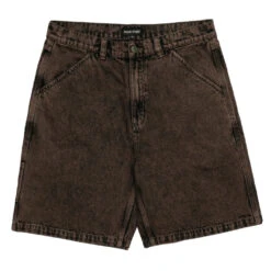 Pass~Port Workers Club Denim Shorts - Over Dye Brown