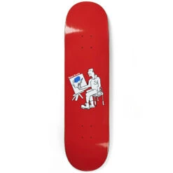 Polar Skate Co Dane Brady Painter Skateboard Deck Red - 8.00