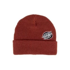 Santa Cruz Mono Lined Oval Dot Beanie - Terracotta
